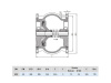 Клапан обратный Hawle 9887 DN 250 PN 40 фланцевый осевой