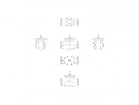 Клапан регулирующий VFM 2 Ду 250 Ру 16 Danfoss двухходовой