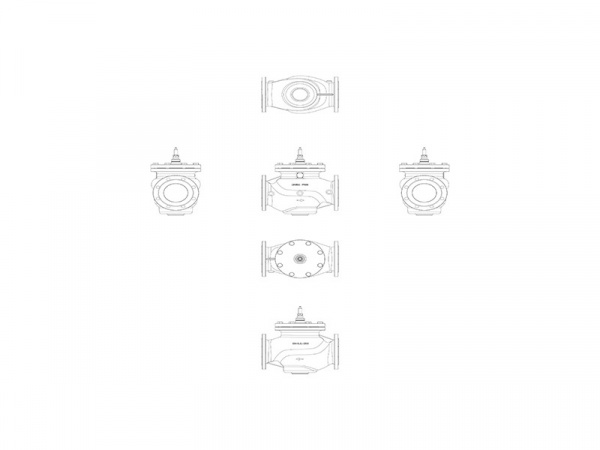 Клапан регулирующий VFM 2 Ду 250 Ру 16 Danfoss двухходовой