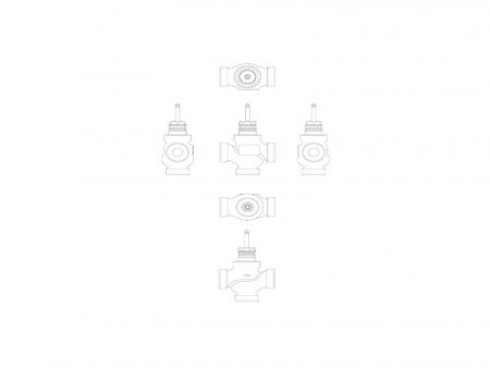 Клапан регулирующий VRB 3 Ду 15 Ру 16 Danfoss трехходовой
