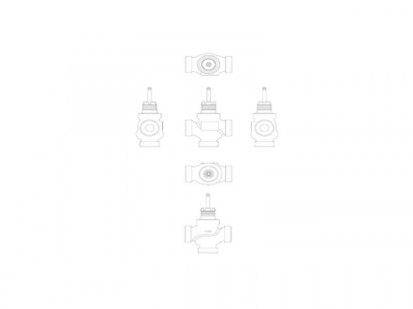 Клапан регулирующий VRB 3 Ду 15 Ру 16 Danfoss трехходовой