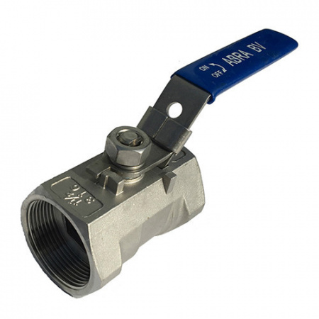 Кран шаровой ABRA BV-A1400A ВР 1 1/4" DN 32 PN 40 с фиксатором нержавеющая сталь