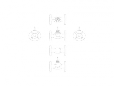 Клапан регулирующий VF 2 Ду 50 Ру 16 Danfoss двухходовой