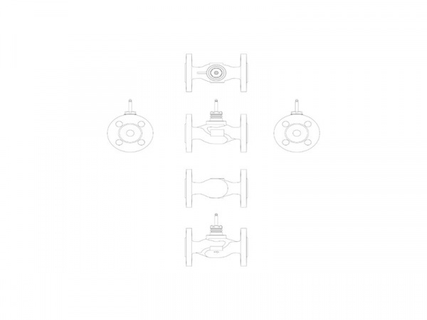 Клапан регулирующий VF 2 Ду 50 Ру 16 Danfoss двухходовой