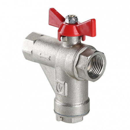Кран шаровой VALTEC Ду20 Ру16 со встроенным прямым фильтром VT.294.N.05