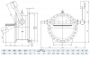Клапан обратный HAWLE 9883K DN 400 PN 16 с рычагом и противовесом
