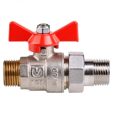 Кран шаровой VALTEC BASE Ду15 Ру40 с полусгоном и наружной резьбой VT.226.N.04