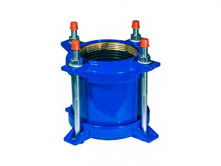 Муфта обжимная ДРК 75 мм для ПНД и ПВХ труб соединительная Муфта обжимная ДРК 75 мм для ПНД и ПВХ труб соединительная