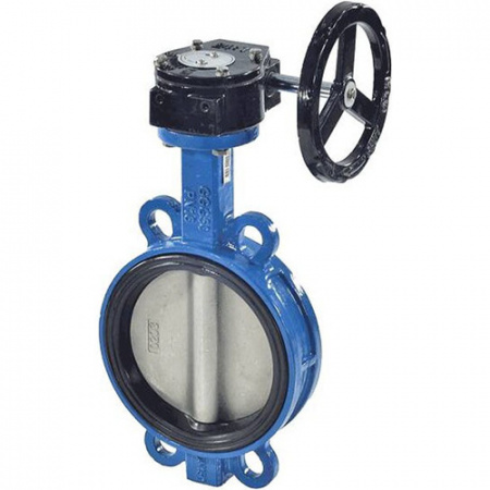 Затвор дисковый Benarmo 2011R DN 300 PN 10/16 поворотный межфланцевый с редуктором EURO