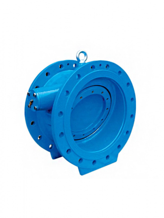 Клапан обратный Hawle 9886 DN 800 PN 10 фланцевый c наклонным седлом упругозапирающийся