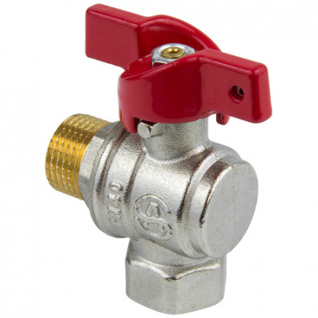 Кран шаровой угловой Aquasfera EURO 1009 DN 15 PN 40 полнопроходной муфта-резьба