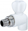 Кран полипропиленовый PPR (PPRC) шаровой для радиатора угловой Ø 25х1/2 PN 25