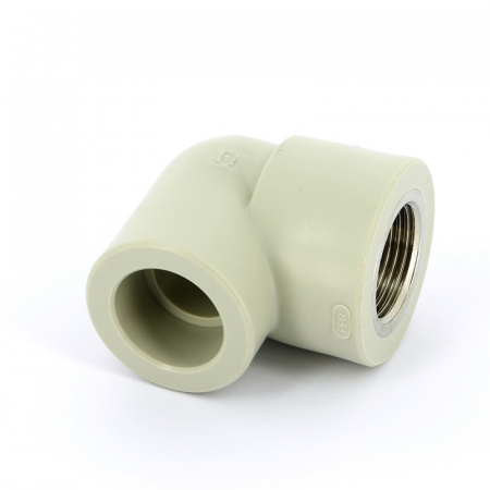 Угольник полипропиленовый PPR (PPRC) комбинированный с внутренней резьбой Ø 25х3/4" PN 25
