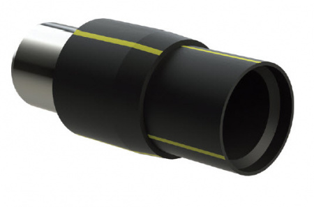 Переход ПЭ-сталь SDR 11 Ø 110х108 мм вода Переход ПЭ-сталь SDR 11 Ø 110х108 мм вода