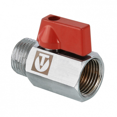 Кран шаровой VALTEC MINI Ду15 Ру10 с внутренней–наружной резьбой VT.331.N.04