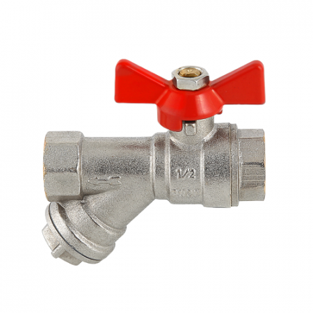 Кран шаровой VALTEC COMBI Ду15 Ру16 со встроенным фильтром VT.293.N.04