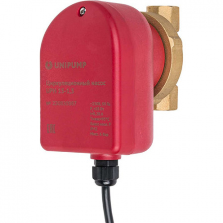 Насос циркуляционный Unipump UPH 15-1,5 85 с мокрым ротором H=1,4м Q=10л/мин арт. 21725