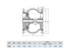 Клапан обратный Hawle 9887 DN 1200 PN 10 фланцевый осевой