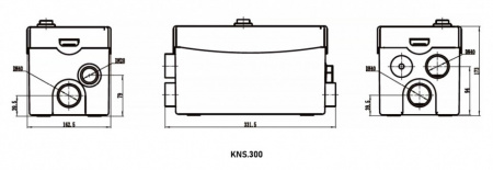 Насосная станция VALFEX VF.KNS.300 DN 40 канализационная