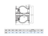 Клапан обратный Hawle 9887 DN 300 PN 40 фланцевый осевой