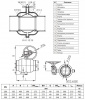 Кран шаровой Ридан RJiP Premium WW WG DN 250 PN 25 стальной стандартнопроходный под приварку с ручным редуктором Кран шаровой Ридан RJiP Premium WW WG DN 250 PN 25 стальной стандартнопроходный под приварку с ручным редуктором