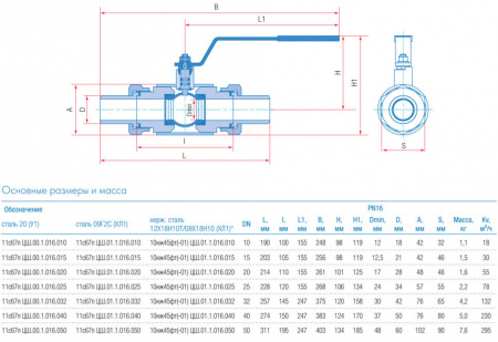 Кран шаровой Маршал 11с67п ЦШ.00.1 DN 32 PN 16 полнопроходной штуцерный Кран шаровой Маршал 11с67п ЦШ.00.1 DN 32 PN 16 полнопроходной штуцерный