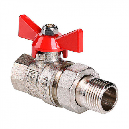 Кран шаровой VALTEC BASE Ду25 Ру40 с полусгоном и внутренней резьбой VT.227.N.06