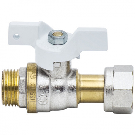 Кран шаровой для манометра Aquasfera Standard 1125 DN 15 PN 40 полнопроходной резьба-накидная гайка