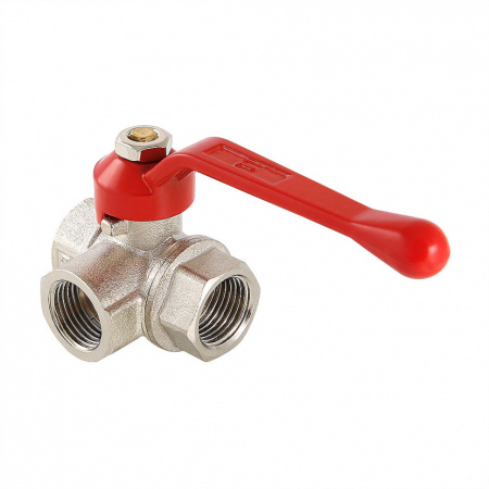 Кран шаровой VALTEC Ду20 Ру4 трехходовой, тип T VT.361.N.05