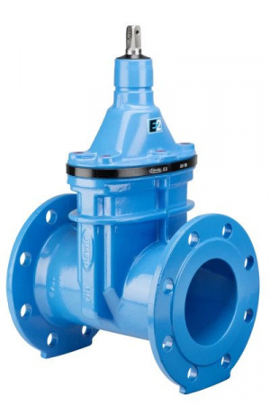 Задвижка HAWLE 4700Е2 DN 400 PN 10 фланцевая клиновая чугунная длинная с обрезиненным клином