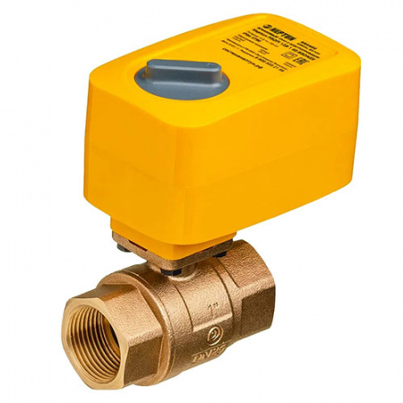 Кран шаровой с электроприводом Нептун SE BRONZE 12В 1'' бронзовый