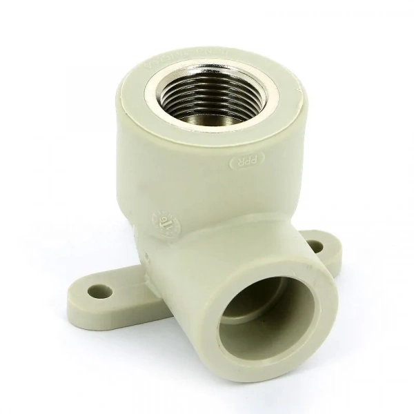 Угольник полипропиленовый PPR (PPRC) настенный с внутренней резьбой Ø 20х3/4 PN 25