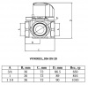 Клапан регулирующий VALFEX VF.MIX03.L.034 ВР 3/4" DN 20 PN 10 смесительный трёхходовой