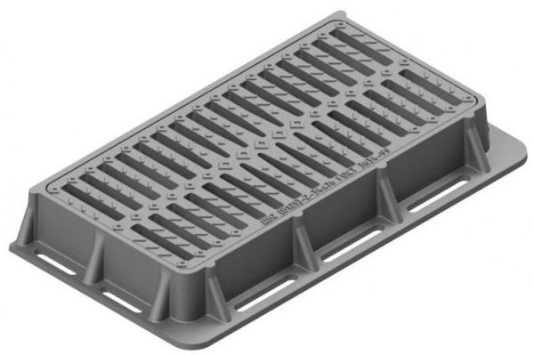 Чугунный дождеприемник ДМ-2 (C250) полосы поперек ГОСТ 3634-99