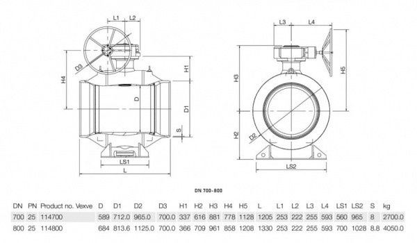 Кран шаровой Vexve 114 DN 800 PN 25 стальной газовый Кран шаровой Vexve 114 DN 800 PN 25 стальной газовый