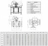 Кран шаровой Danfoss JiP Full Bore FF WG DN 300 PN 25 стальной полнопроходный фланцевый с ручным редуктором Кран шаровой Danfoss JiP Full Bore FF WG DN 300 PN 25 стальной полнопроходный фланцевый с ручным редуктором