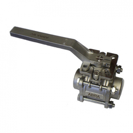 Кран шаровой ABRA BV61 DN 25 PN 40 ISO верхний фланец нержавеющая сталь