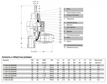 Задвижка AVK 11/30 DN 32-1 1/2" PN 16 ответвительная с наружной резьбой и фиксирующей муфтой для ПЭ труб угловая резьбовая