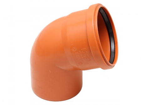 Отвод ПВХ 110 мм 15°