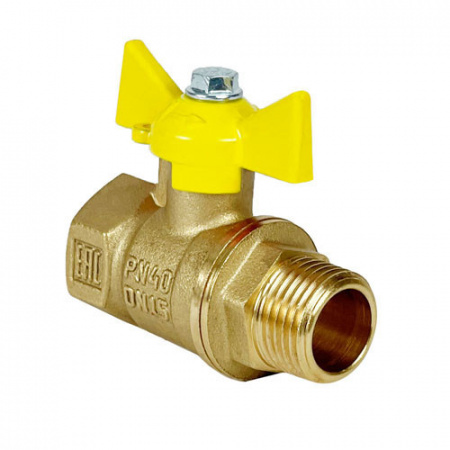 Кран шаровый VALFEX STANDART VF.278 ВР-НР 1 1/4" Ду 32 Ру 40 газовый латунный
