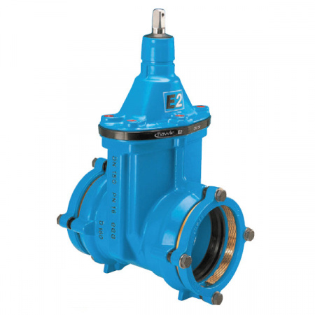 Задвижка HAWLE 4040E2 System 2000 DN 80/90 PN 16 раструбная клиновая чугунная с обрезиненным клином