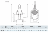 Задвижка HAWLE 4150E2 DN 200-150 PN 10 фланцевая клиновая чугунная с обрезиненным клином переходная Задвижка HAWLE 4150E2 DN 200-150 PN 10 фланцевая клиновая чугунная с обрезиненным клином переходная
