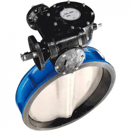 Затвор дисковый Benarmo 2011RA DN 800 PN 10/16 поворотный межфланцевый с редуктором под электропривод EURO