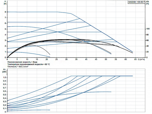 Насос циркуляционный Grundfos Magna1 100-80 F