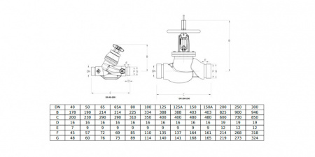 Клапан Cim 3739G Ду 125А Ру 16 балансировочный Cimberio
