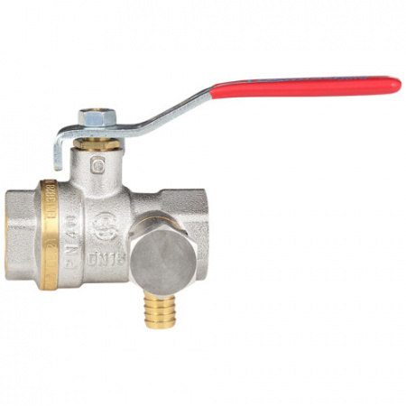 Кран шаровой со спускником Aquasfera EURO 1012 DN 20 PN 40 полнопроходной муфтовый