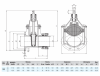 Задвижка HAWLE 4041E2 System 2000 DN 100/125 PN 16 фланец-раструб клиновая чугунная с обрезиненным клином Задвижка HAWLE 4041E2 System 2000 DN 100/125 PN 16 фланец-раструб клиновая чугунная с обрезиненным клином