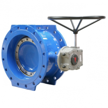 Затвор JAFAR 4493 DN 300 PN 16 поворотный фланцевый с двойным эксцентриком