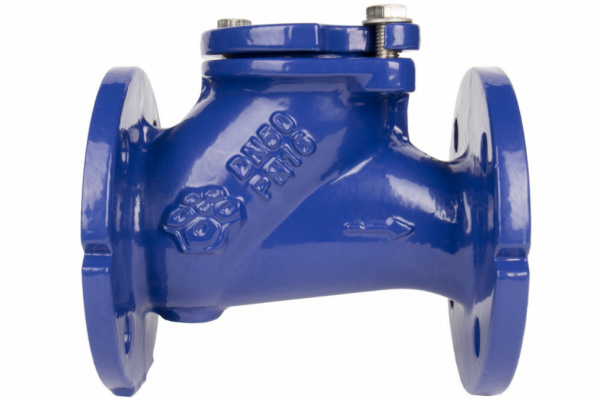 Клапан обратный шаровый фланцевый РАШВОРК 405 Ду50 Ру16 чугунный