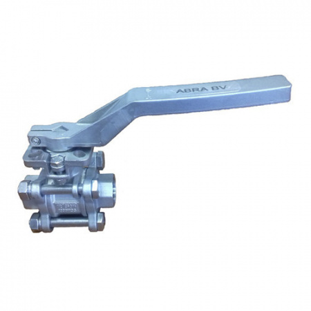 Кран шаровой ABRA BV11 ВР 1 1/4" DN 32 PN 40 ISO верхний фланец нержавеющая сталь